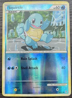 Squirtle 63/95 Pokemon TCG HGSS Unleashed Reverse Holo MINT NM - Image 1