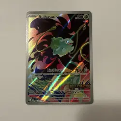 Pokemon TCG - Bulbasaur 133/132 Holo Illustration Rare Mega Evolution Stamped NM - Image 1