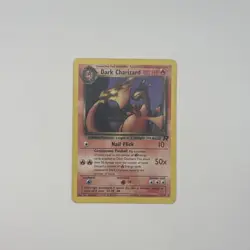 Dark Charizard 21/82 Non-Holo Team Rocket Vintage Pokemon TCG HP/DMG - Image 1