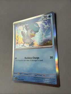 Pokemon TCG * SV Paldea Evolved * 50/193 Quaxly Mirage Holo Common * NM - Image 2