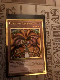 Yugioh! Exodia The Forbidden One MGED Gold Rare 1st Ed NM - Image 1
