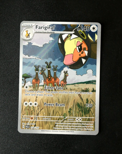 Pokemon Card TCG - Farigiraf 228/193 - Paldea Evolved - Illustration Rare - NM ⭐ - Image 1
