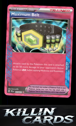Maximum Belt 117/131 Pokemon ACE SPEC Rare SV: Prismatic Evolutions Card NM - Image 1