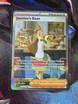 Jasmine's Gaze 245/191 SV08: Surging Sparks SIR Pokemon TCG NM+ - Image 1