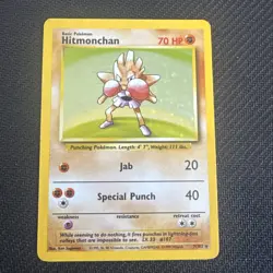 Pokemon Card - Hitmonchan 7/102 Holo Base Set - Image 1