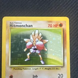 Pokemon Card - Hitmonchan 7/102 Holo Base Set - Image 2