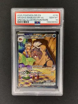 ARVEN'S MABOSSTIFF EX 235/182 SIR DESTINED RIVALS POKEMON PSA 10 💎 - Image 1
