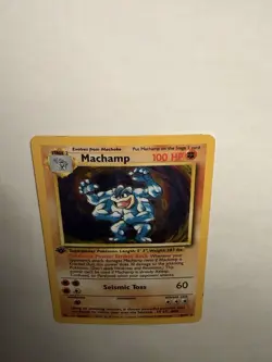 Pokemon 1st Edition Machamp Base Set 8/102 Holo Rare - Image 4