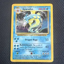 Pokemon TCG Gyarados Base Set 6/102 Holo Rare HP - make offer - Image 1