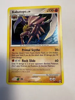 Pokemon TCG Kabutops Rare HOLO, Platinum Arceus 4/99, HP130 LP - Image 1