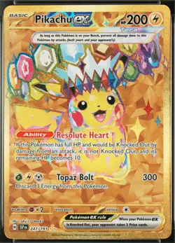 Pikachu EX 247/191 PSA 9 | Surging Sparks | Hyper Rare | Pokemon TCG - Image 2