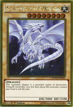 Blue-Eyes White Dragon - MVP1-ENG55 - Gold Rare - 1st Edition LP Yugioh YuGiOh! - Image 1