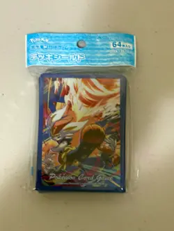 Pokemon Center Japan Phantasmal Flames Cinderace Line Card sleeves 64 Count - Image 1