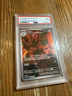 Scizor Pokemon TCG Obsidian Flames Holo Illustration Rare Card PSA Graded 9 - Image 4
