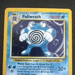 Poliwrath 13/102 | Base Set | WOTC Holo Rare Pokemon Card | LP/MP - Image 2