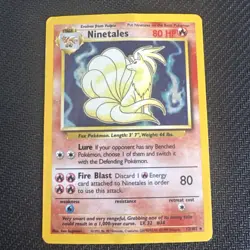 Ninetales Pokemon Card Holo WOTC 12/102 Base Set Rare Vintage 1999 Original - Image 1