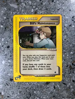 Pokemon TCG Cards Bill's Maintenance 137/165 Expedition Uncommon NM - Image 1