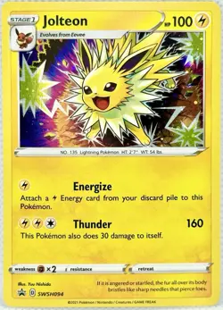 Jolteon SWSH094 SWSH: Sword & Shield Promo Cards Holo LP - Image 1