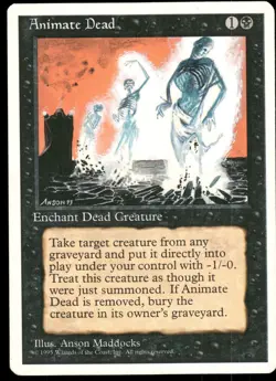 1x Animate Dead - Fourth Edition - LP - MTG - Image 1