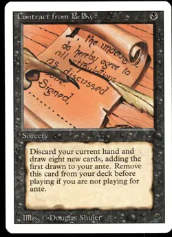 1x Contract from Below - Revised Edition - NM - MTG - Image 1