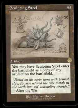 1x Sculpting Steel (Schematic) - The Brothers' War: Retro Frame Artifacts NM - M - Image 1