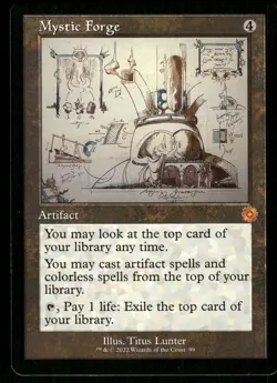1x Mystic Forge (Schematic) - The Brothers' War: Retro Frame Artifacts NM - MTG - Image 1