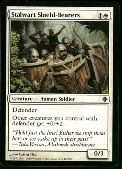 1x Stalwart Shield-Bearers - Rise of the Eldrazi - NM - MTG - Image 1