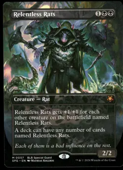 1x Relentless Rats (Borderless) - Special Guests NM - MTG - Image 1