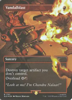 MTG Vandalblast (1757) *Rainbow Foil* Secret Lair: Deadpool MT/NM Free Ship - Image 1