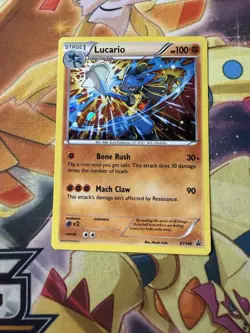 Lucario (Cosmos Foil) - XY140 XY Black Star Promo Holo - NM - POKEMON TCG - Image 1