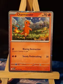 Pokemon TCG Charmander 007/091 Paldean Fates Cosmos Holo - Image 1
