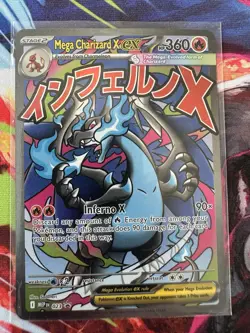 Pokemon Mega Charizard X EX 023 Me: Mega Evolution Promo Holo 360 HP NM - Image 1