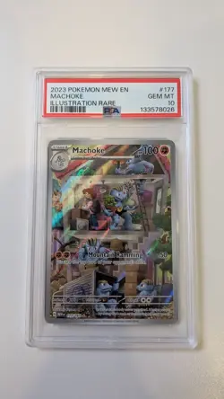 Machoke 177/165 Illustration Rare PSA 10 Pokemon TCG SV 151 (MEW) - Image 1