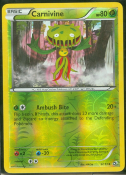 Pokemon - CARNIVINE 5/113 - Legendary Treasures - Reverse Holo - NM/M - Image 1