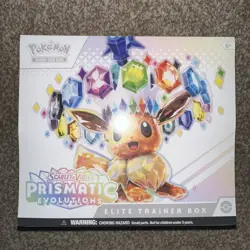 Pokemon TCG Prismatic Evolutions Elite Trainer Box ETB New Sealed - Image 1