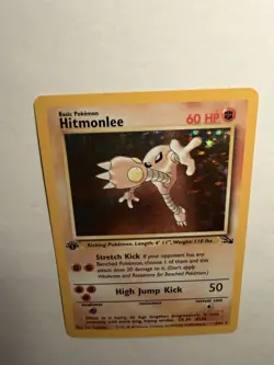Pokemon Hitmonlee [1st Edition] #7 Pokemon Fossil - Image 4
