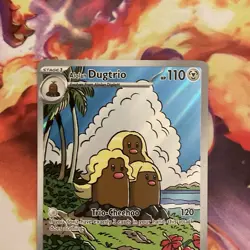 Alolan Dugtrio 208/191 Illustration Rare Pokemon TCG SV Surging Sparks NM - Image 2