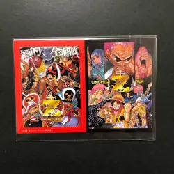 R524 Straw Hat Crew One Piece Film Z Postcard & Sticker Luffy Nami Robin YF15 - Image 2