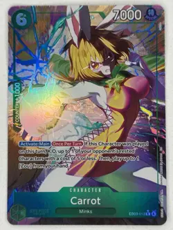 One Piece Heroine’s Editon Extra Booster Carrot EB03-013 Alt Art English - Image 1
