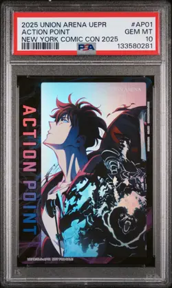 2025 Union Arena UEPR Promos Action Point #AP01 New York Comic Con 2025 PSA 10 - Image 1