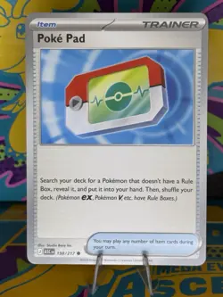 Pokemon TCG Poke Pad Trainer Item ASC 198/217 English Card - Image 1