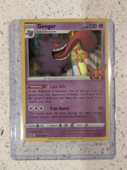 Pokemon TCG Gengar Holo Rare Chilling Reign Card 057/198 - Image 1