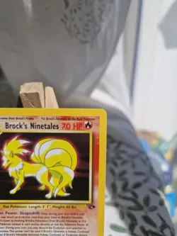 Brock's Ninetales 1st First Edition 3/132 Gym Challenge Holo Rare Pokemon Card - Image 3