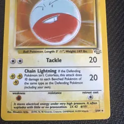 Pokemon TCG Electrode Jungle 2/64 Holo Unlimited Rare Card WOTC - Image 3