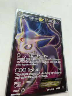 Pokemon Espeon EX Holo Basic Psychic 170 HP 117/122 2016 Pokemon Card English - Image 1