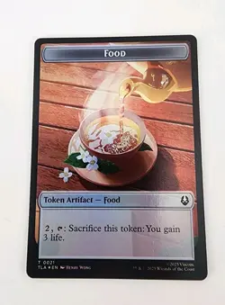 Monk Food (0021) Double-Sided Token Avatar: The Last Airbender • Foil MTG - Image 2