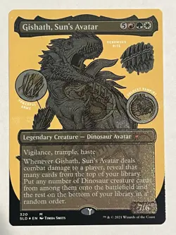 Gishath, Sun’s Avatar NM Etched Foil Secret Lair MTG - Image 1