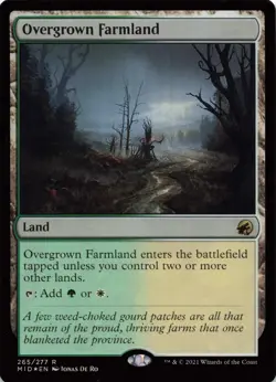 2021 Magic: The Gathering Innistrad: Midnight Hunt Overgrown Farmland #265 - Image 1