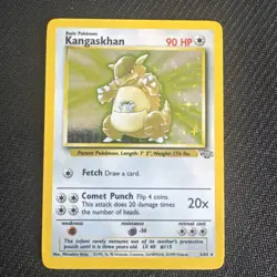 Pokemon TCG Kangaskhan Jungle Holo Card 5/64 Unlimited Rare - Image 1
