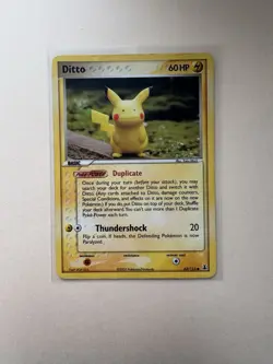 2005 Pokemon EX Delta Species Ditto (Pikachu) 63/113 Vintage Rare TCG MP/LP - Image 1